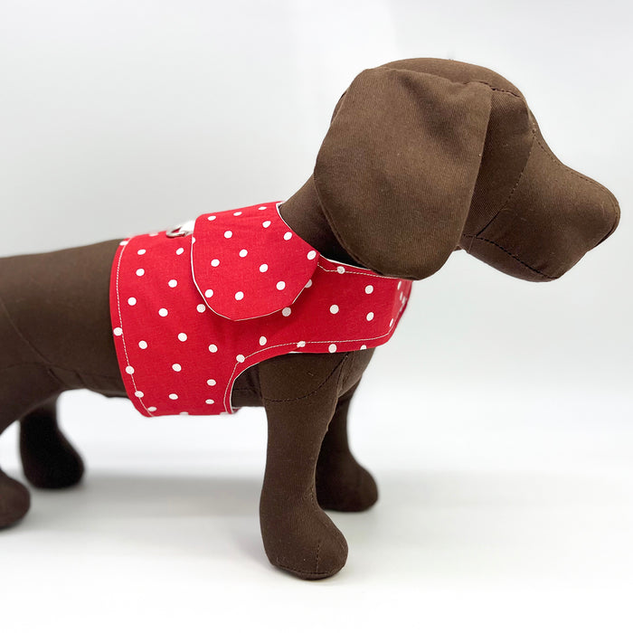 DCNY “Red & White Polka Dots” Vest-Style Harness