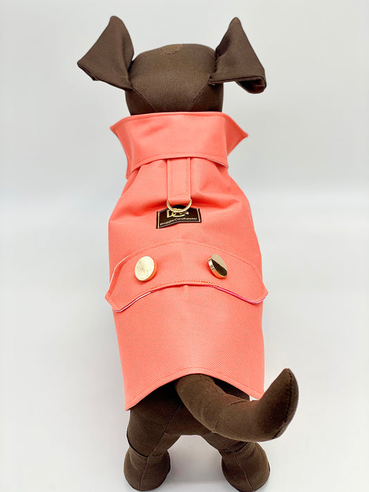 DCNY Coral Trench Coat With Peachskin Lining