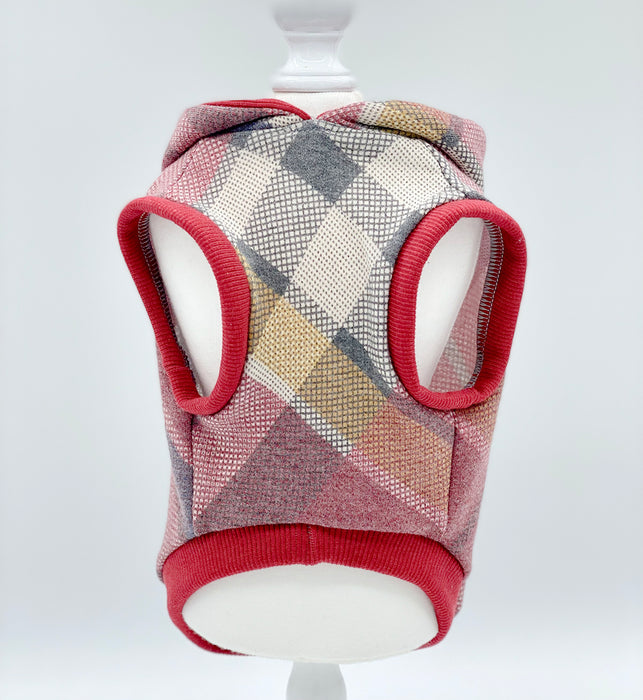 DCNY Apple Red Plaid Hoodie