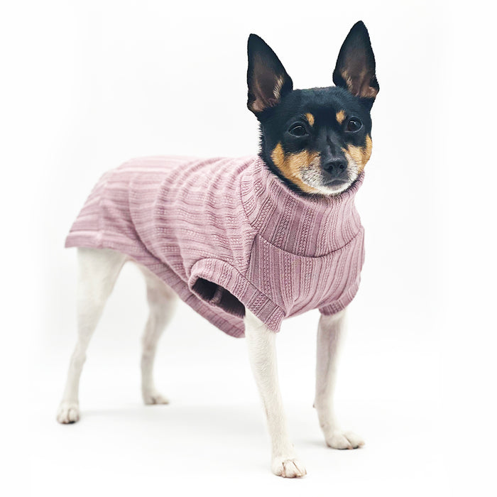 DCNY Mock Neck Sleeveless Sweater Tank - Pink