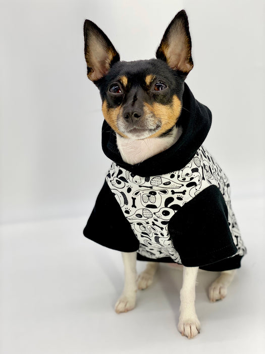 DCNY: Iconic "Pup Art" Designer Dog Hoodie